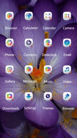 Purple Flower CLauncher Android Theme Image 2