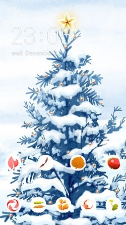 Snow Tree CLauncher Android Theme Image 1
