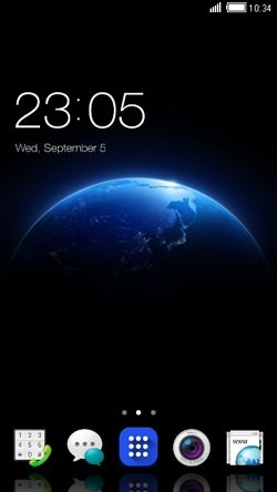Earth CLauncher Android Theme Image 1