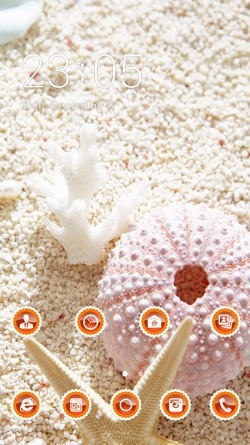 Sea Shell CLauncher Android Theme Image 1