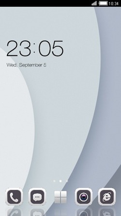 Classic White CLauncher Android Theme Image 1