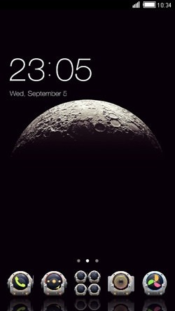 Moon Surface CLauncher Android Theme Image 1