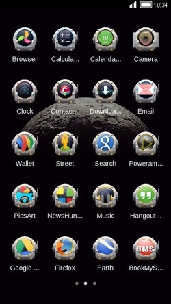 Moon Surface CLauncher Android Theme Image 2