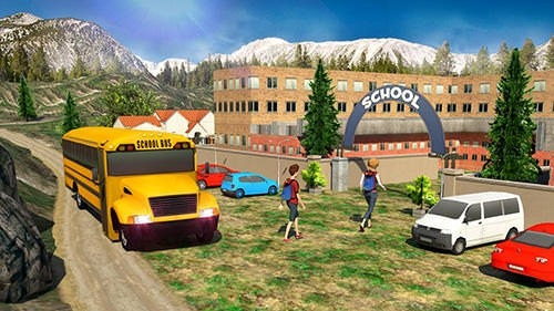 School Bus: Up Hill Driving Android Game Image 1