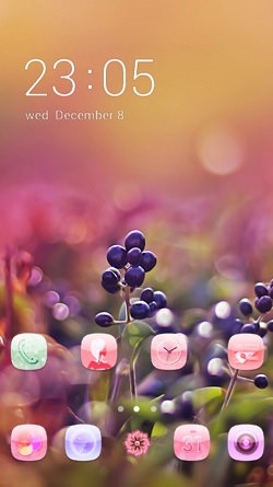 Black Berries CLauncher Android Theme Image 1