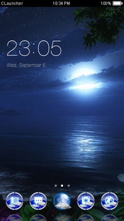 Night Sky CLauncher Android Theme Image 1