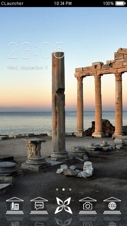 Temple Of Apollo CLauncher Android Theme Image 1