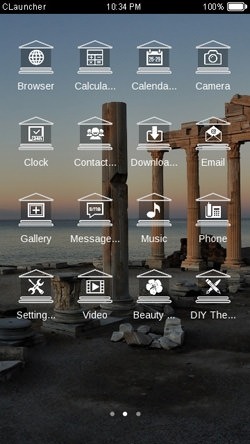 Temple Of Apollo CLauncher Android Theme Image 2