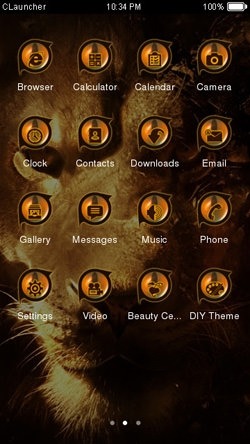 Lion CLauncher Android Theme Image 2