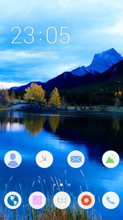 Lake Mountains CLauncher Android Theme Image 1