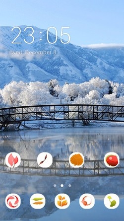 Winter Bridge CLauncher Android Theme Image 1