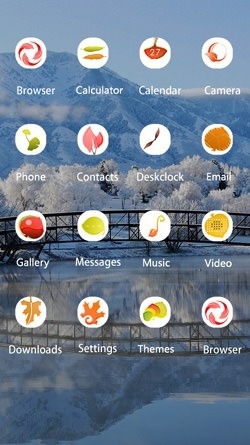 Winter Bridge CLauncher Android Theme Image 2