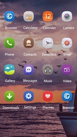 Sea Sunset CLauncher Android Theme Image 2
