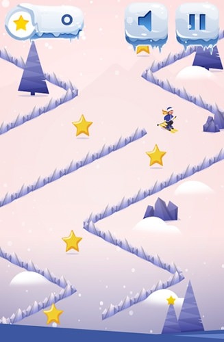 Zig Zag Ski Android Game Image 1
