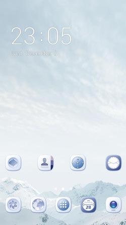 Nature Snow CLauncher Android Theme Image 1