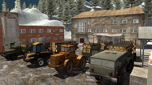 Winter Timber Truck Simulator Android Game Image 1