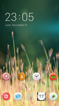 Grass CLauncher Android Theme Image 1
