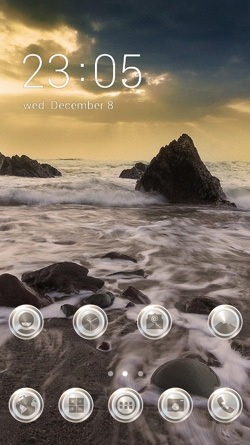 Wave Ocean CLauncher Android Theme Image 1