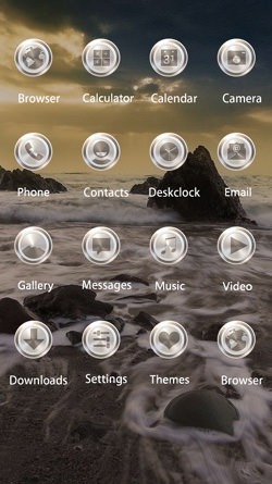 Wave Ocean CLauncher Android Theme Image 2