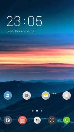 Evening CLauncher Android Theme Image 1