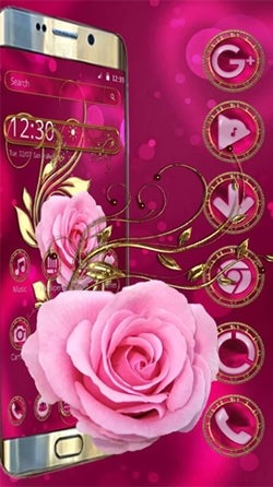 Luxury Vintage Rose Android Wallpaper Image 1