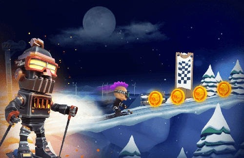 Snow Trial Android Game Image 1