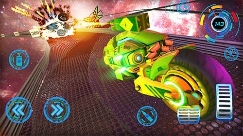 Space Bike Galaxy Race Android Game Image 1