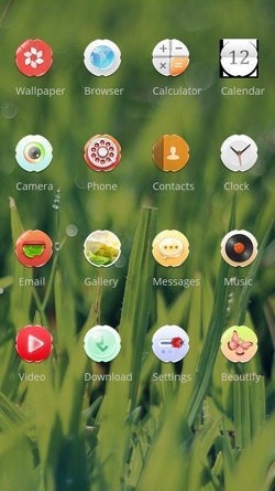 Grass CLauncher Android Theme Image 2
