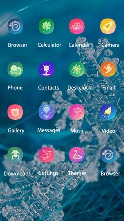 Snowflakes CLauncher Android Theme Image 2