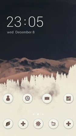 Mountain Fog CLauncher Android Theme Image 1