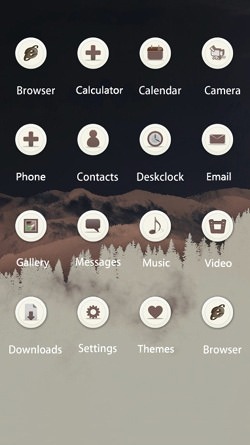 Mountain Fog CLauncher Android Theme Image 2