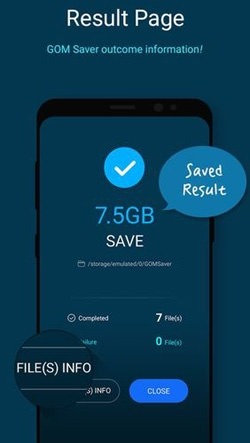 GOM Saver - Memory Storage Saver And Optimizer Android Application Image 2
