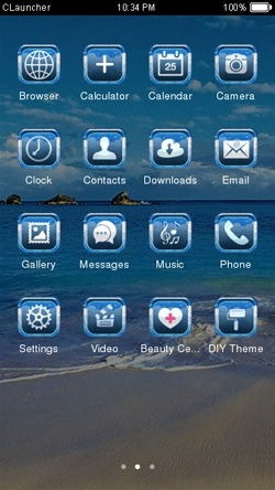 Seaside CLauncher Android Theme Image 2