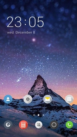 Night Stars CLauncher Android Theme Image 1