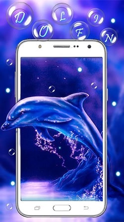Blue Dolphin Android Wallpaper Image 1
