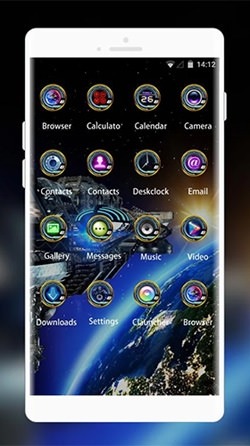 Space Galaxy 3D By Mobo Theme Apps Team Android Wallpaper Image 2