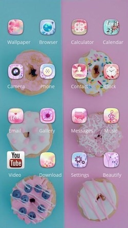Donuts CLauncher Android Theme Image 2