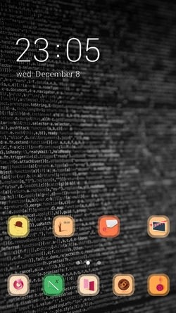 Coding Screen CLauncher Android Theme Image 1