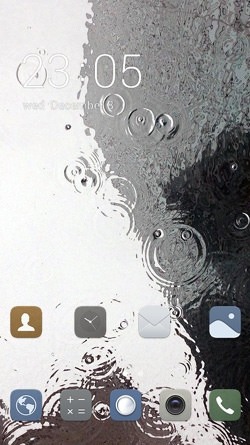 Raindrops CLauncher Android Theme Image 1