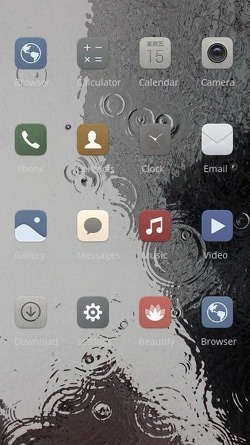 Raindrops CLauncher Android Theme Image 2
