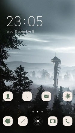 Seattle View CLauncher Android Theme Image 1