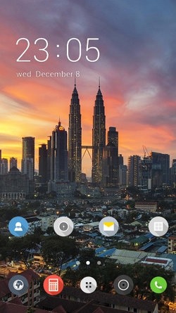 Twin Towers CLauncher Android Theme Image 1