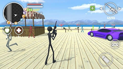 Grand Stickman Auto 5 Android Game Image 2