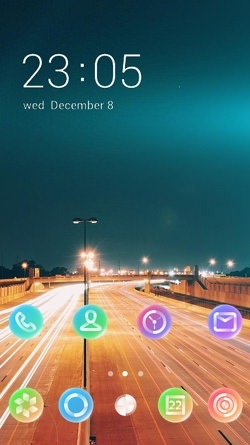 Road Lights CLauncher Android Theme Image 1