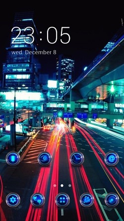Busy Road CLauncher Android Theme Image 1