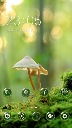 Mushrooms CLauncher Android Theme Image 1