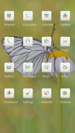White Butterfly CLauncher Android Theme Image 2