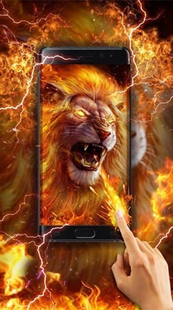 Golden Lion Android Wallpaper Image 2