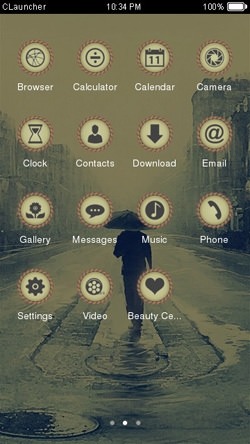 Romantic CLauncher Android Theme Image 2