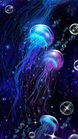 Luminous Jellyfish HD Android Wallpaper Image 2